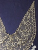 fichu, silk, bobbin lace, blonde strap work on net...