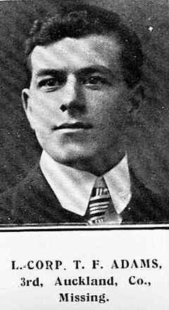 Portrait of Lance Corporal Thomas Francis Adams