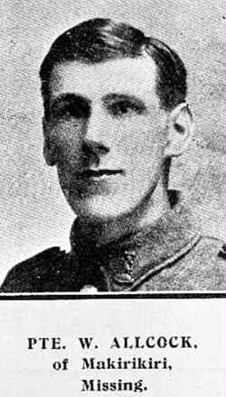 Portrait of Private William Allcock