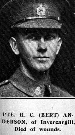 Portrait of Private Hubert Calder Anderson