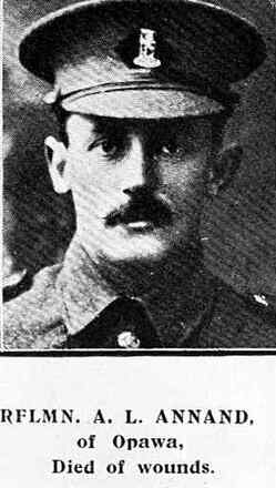 Portrait of Rifleman Archibald Lamont Annand