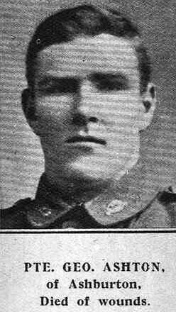 Portrait of Private George Ashton