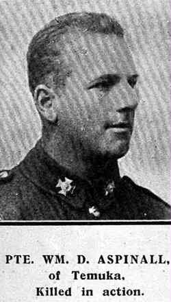 Portrait of Private William Denys Aspinall