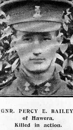 Portrait of Rifleman Percy Edward Bailey