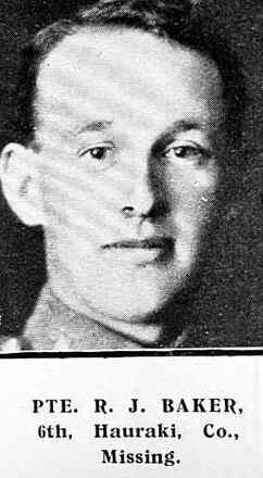 Portrait of Private Raymond John Baker