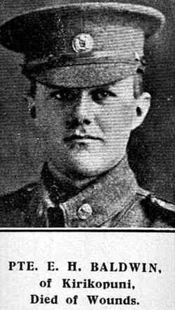 Portrait of Private Edwin Henry Baldwin