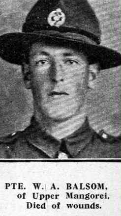 Portrait of Private William Amos Balsom
