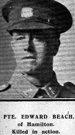 Portrait of Private Edward Beach