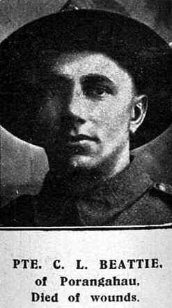 Portrait of Private Charles Leslie Beattie