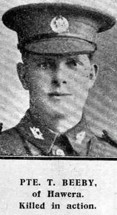 Portrait of Private Thomas Beeby