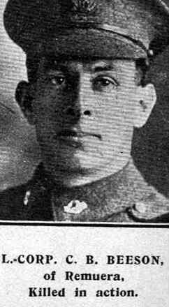 Portrait of Lance Corporal Charles Basil Beeson