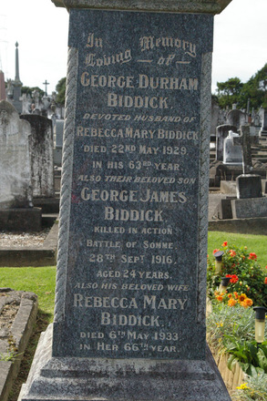 Portrait of Private George James Biddick
