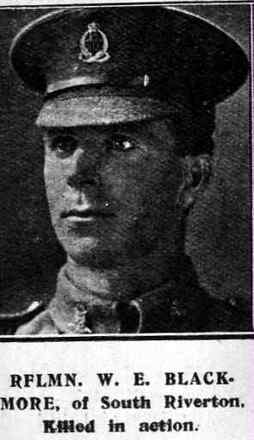 Portrait of Rifleman William Edmund Blackmore