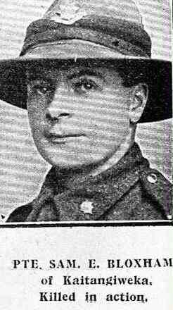 Portrait of Private Samuel Eli Bloxham