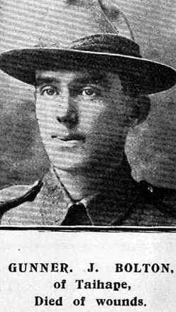 Portrait of Gunner John Bolton