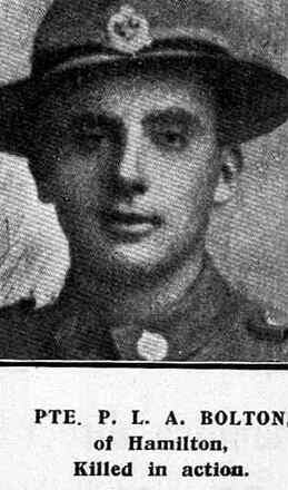Portrait of Private Philip Leslie Alfred Bolton