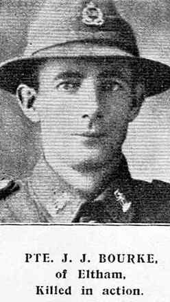 Portrait of Private John Joseph Bourke