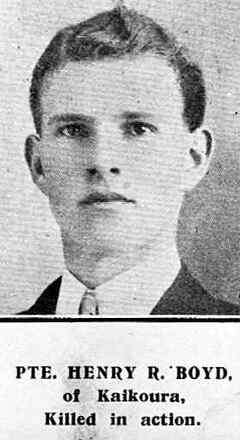 Portrait of Private Henry Richard Boyd