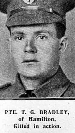 Portrait of Private Thomas Gilbert Bradley