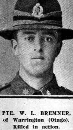 Portrait of Private William Leonard Bremner