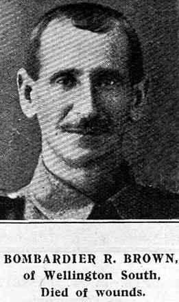 Portrait of Acting Bombardier Robert Brown