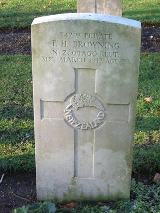 Portrait of Private Frederick Henry Browning