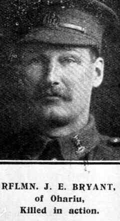 Portrait of Rifleman John Ernest Bryant