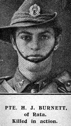 Portrait of Private Harold John Burnett