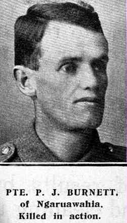 Portrait of Private Percy James Burnett