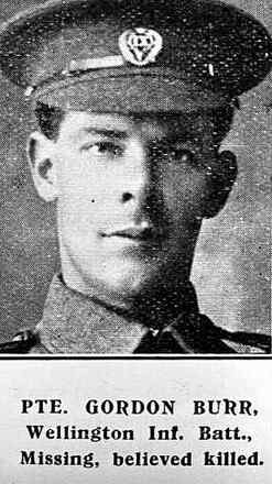 Portrait of Private Gordon Harvey Burr