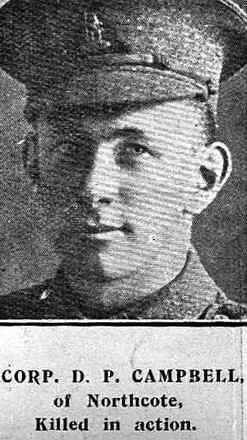 Portrait of Corporal David Peters Campbell