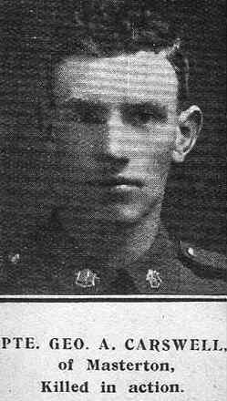 Portrait of Private George Alexander Carswell