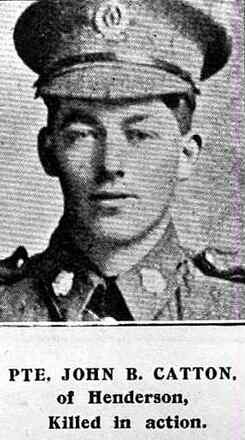 Portrait of Private John Catton