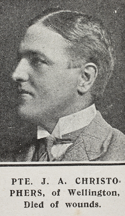 Portrait of Private Julian Anthony Christophers