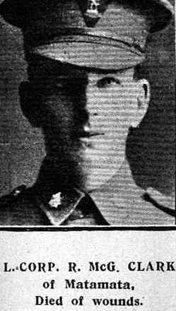 Portrait of Lance Corporal Robert Mcgavin Clark