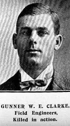 Portrait of Sapper Walter Edwin Clarke