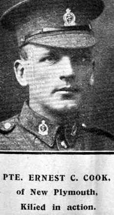 Portrait of Private Ernest Claude Cook