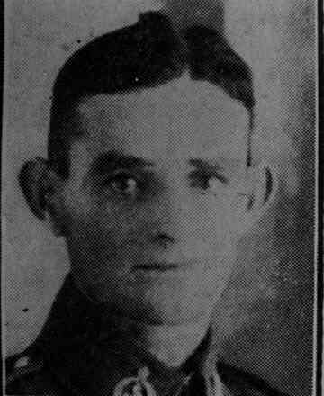 Portrait of Private Francis Alfred Cosgrove