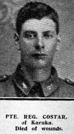 Portrait of Private Reginald Ernest Costar