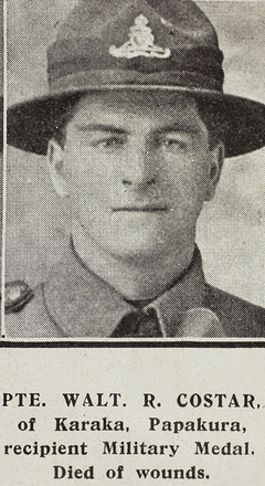 Portrait of Gunner Walter Richard Costar