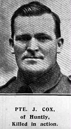 Portrait of Private James Cox