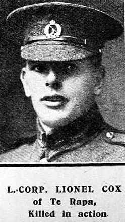 Portrait of Lance Corporal Lionel Cox