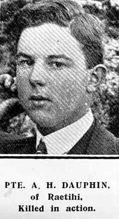 Portrait of Sapper Alfred Herman Dauphin