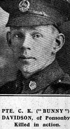 Portrait of Private Charles Kenneth Davidson
