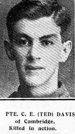 Portrait of Private Charles Edward Davis