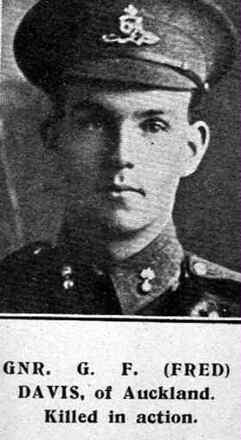 Portrait of Gunner George Frederick Samuel Davis