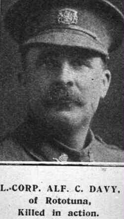 Portrait of Private Alfred Charles Davy