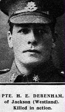 Portrait of Private Henry Edward Debenham