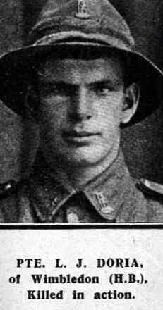 Portrait of Private Leonard Jack Doria