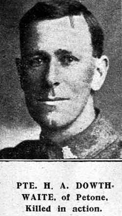Portrait of Private Henry Alfred Dowthwaite